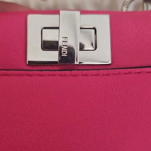 Fendi Nano Peekaboo Pink Crossbody - Picture 3 of 14